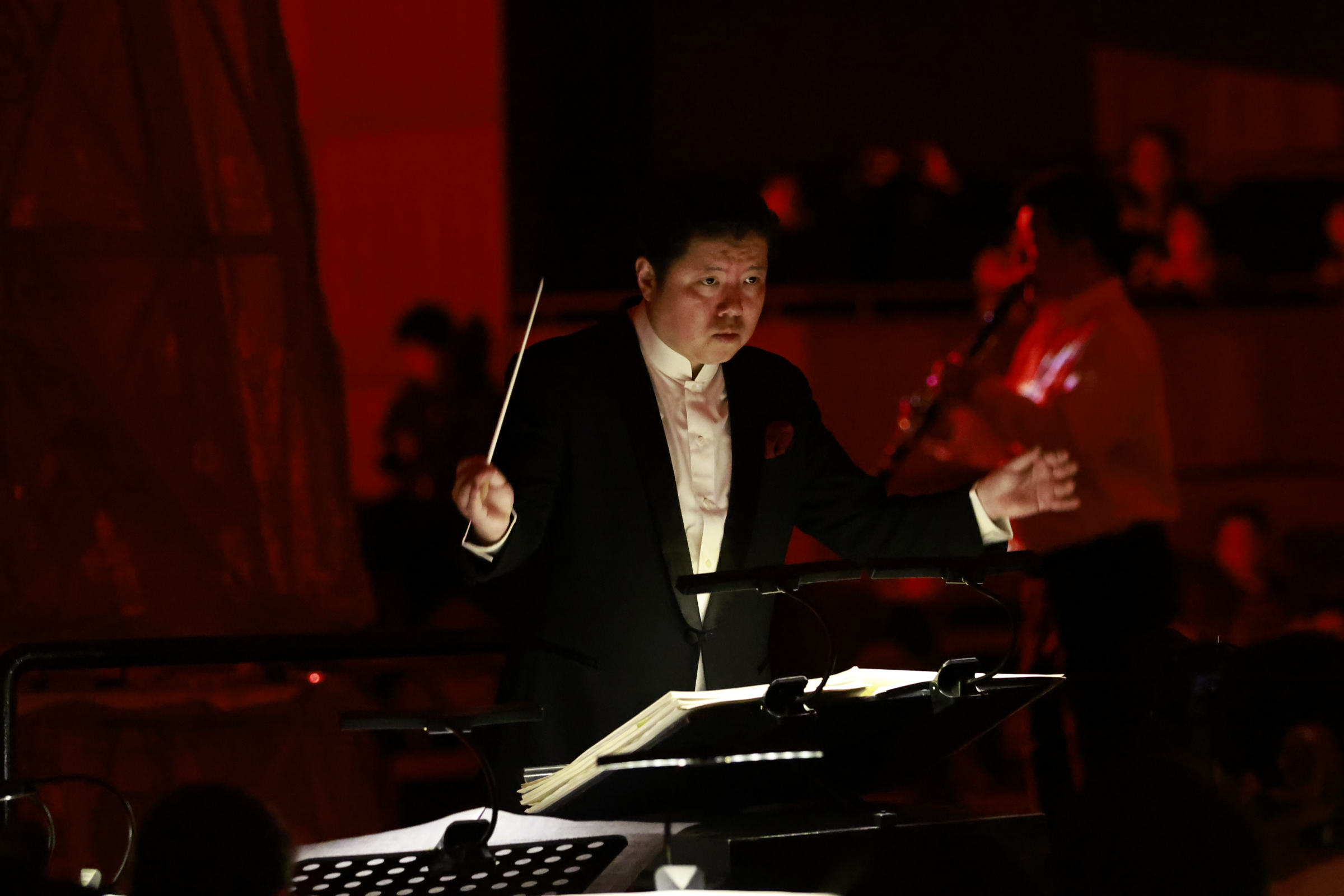 Huang Yi conducts the 'Pastoral for the Planet' symphonic concert held in Beijing on Saturday, September 30, 2023. /Photo provided to CGTN 