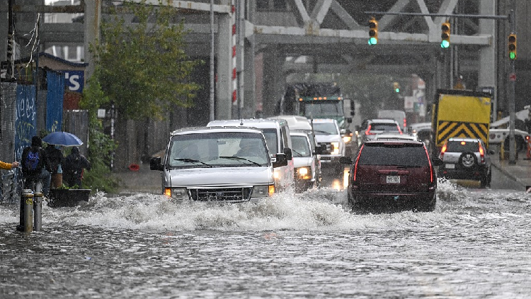 New York begins drying out after being hit by record-breaking rainfall ...
