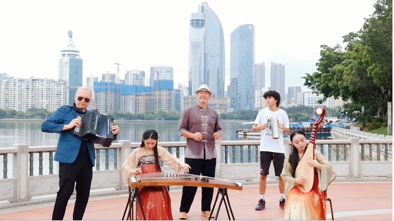Chinastia Vallenata, a band featuring musicians from Colombia and China, is set to take to the stage at this year's Latin American and Caribbean Music Festival. /Photo provided to CGTN