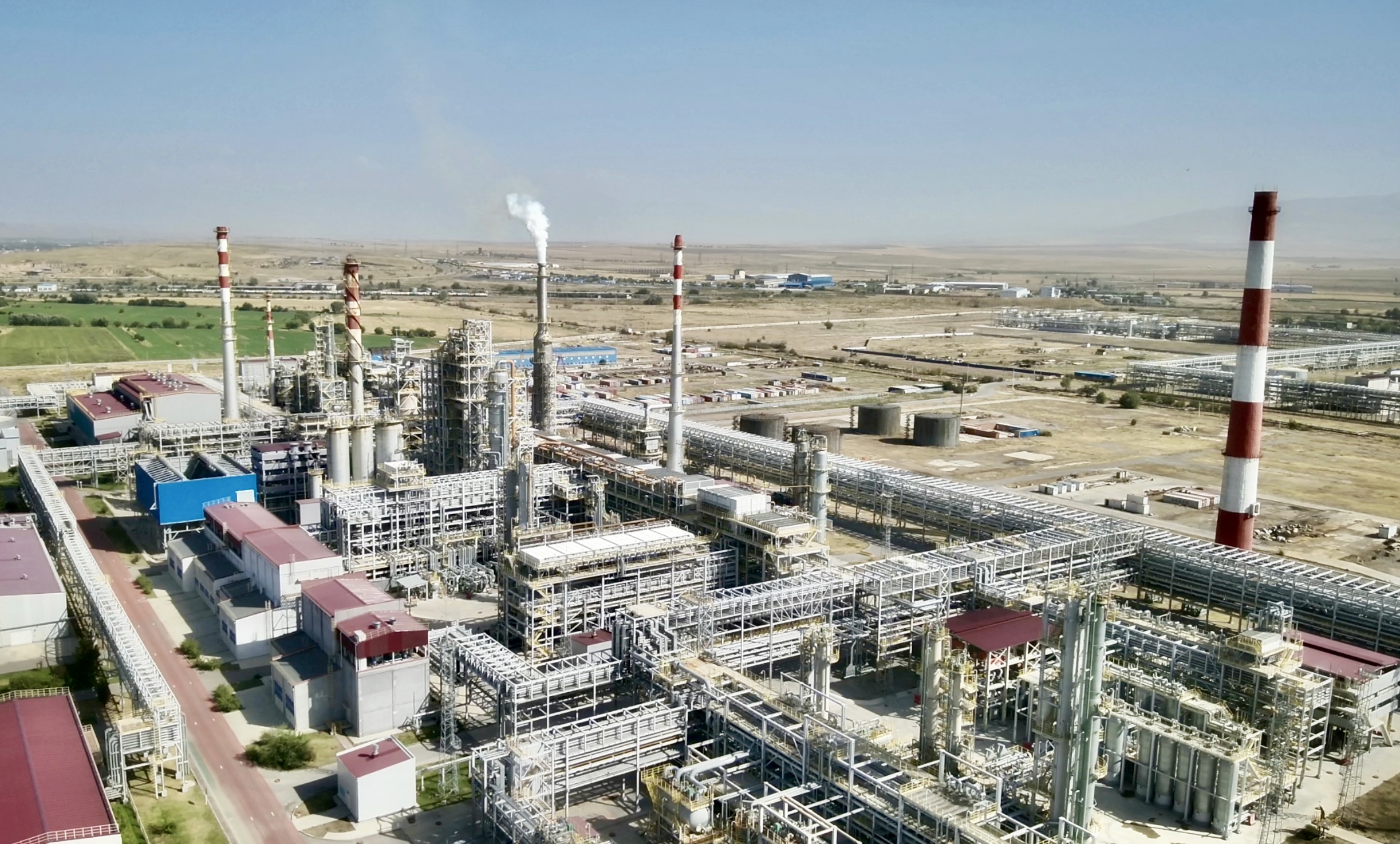 A view of the Shymkent Oil Refinery, a cornerstone of Kazakhstan's energy infrastructure. /CGTN