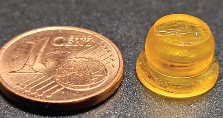 The size of the suction cup compared to a coin. /ETH Zurich