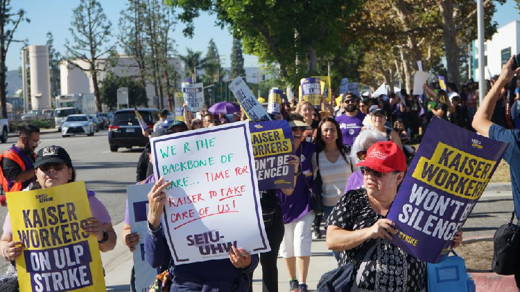 75,000 U.S. Healthcare Workers Begin Largest Strike For Better Pay - CGTN