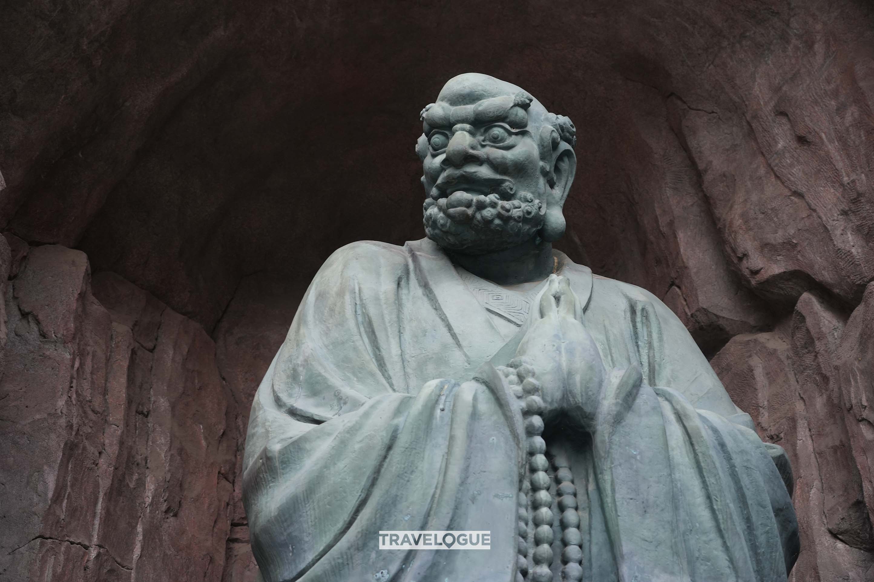 A picture of the Bodhidharma Cave in Nanjing /CGTN