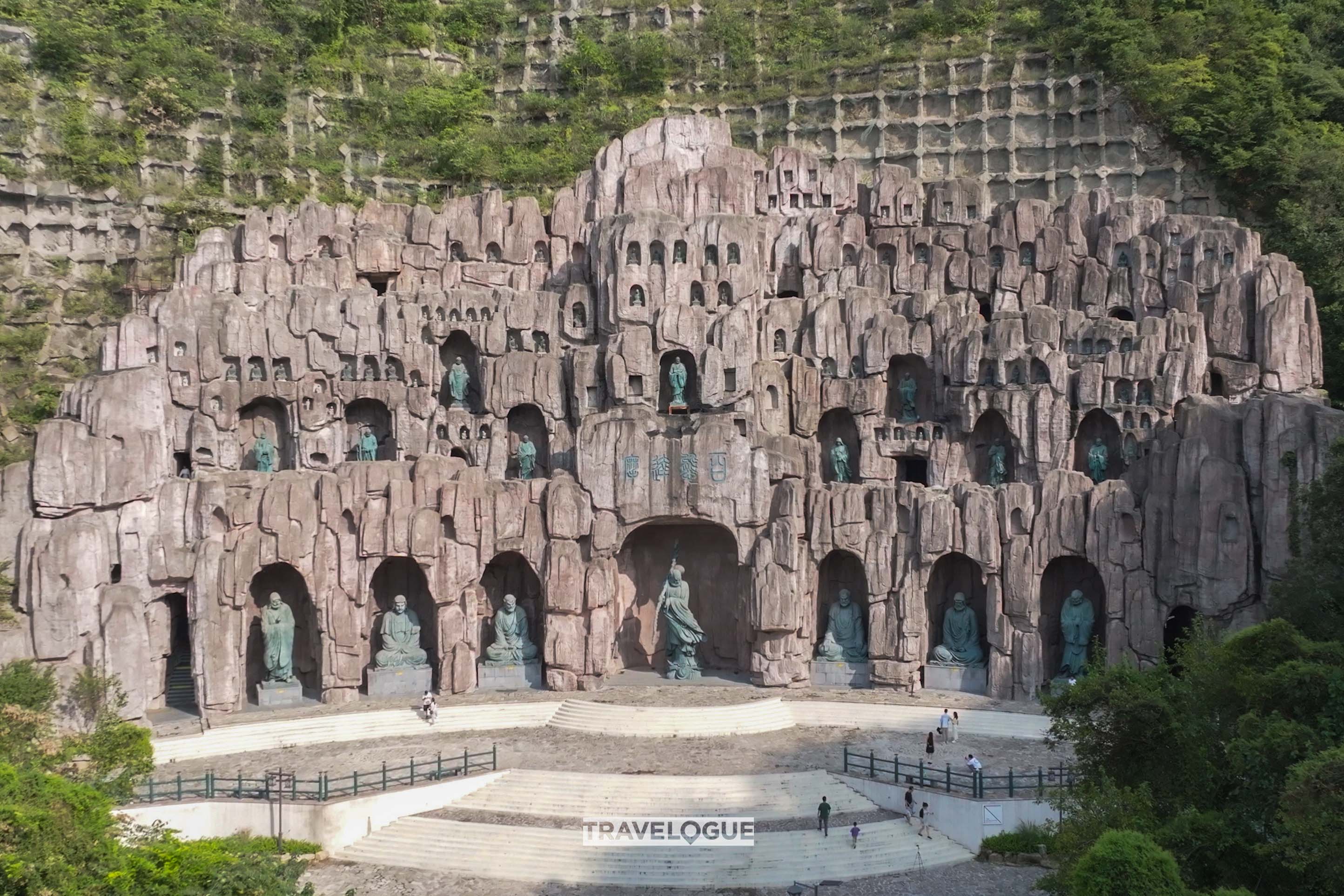 A picture of the Bodhidharma Cave in Nanjing /CGTN