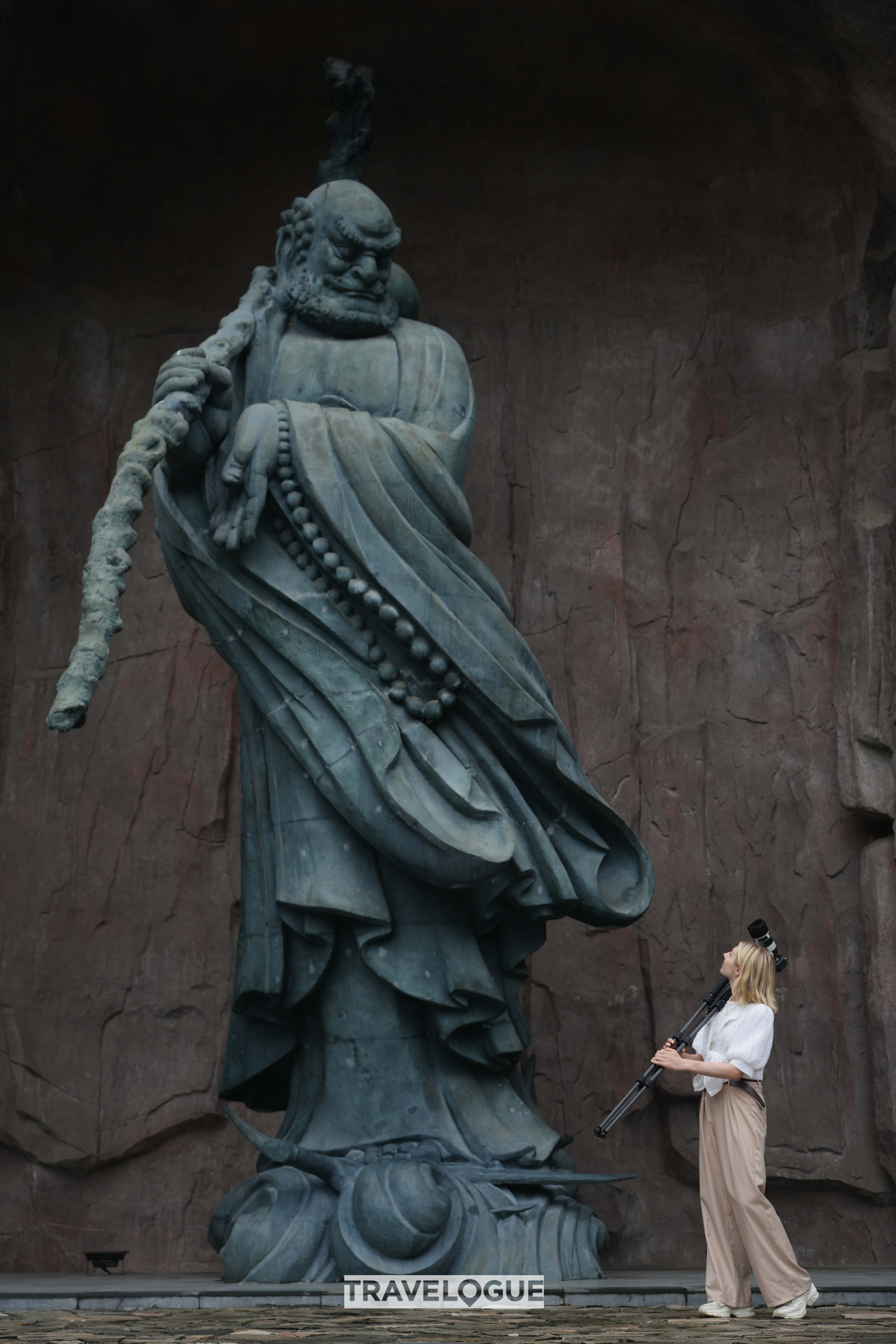 A picture of the Bodhidharma Cave in Nanjing /CGTN