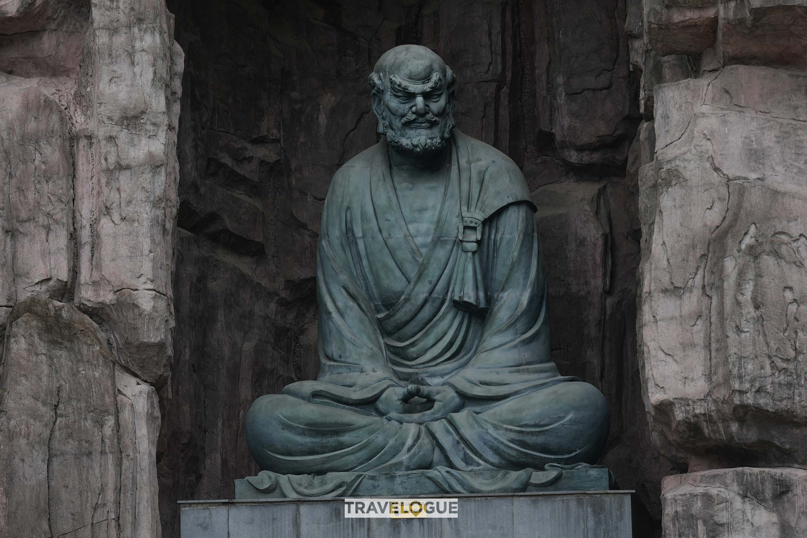 A picture of the Bodhidharma Cave in Nanjing /CGTN