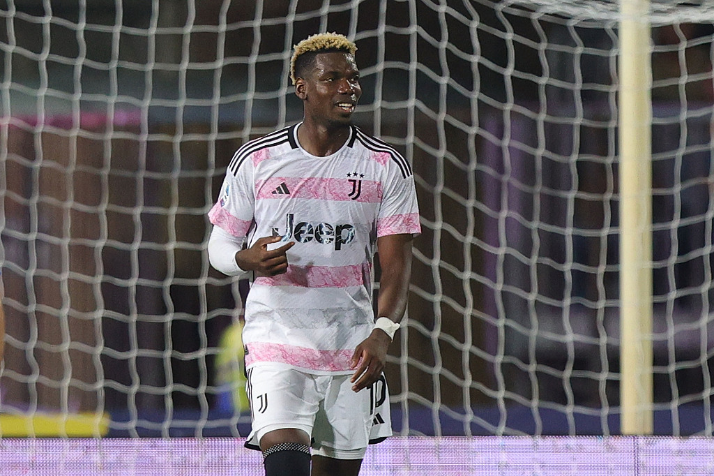 Paul Pogba of Juventus looks on in the Serie A game against Empoli at Stadio Carlo Castellani in Empoli, Italy, September 3, 2023. /CFP 