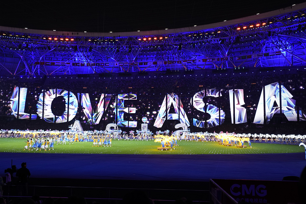 Closing ceremony of the 19th Asian Games at the Hangzhou Olympic Sports Center Stadium in Hangzhou, east China's Zhejiang Province, October 8, 2023. /CFP