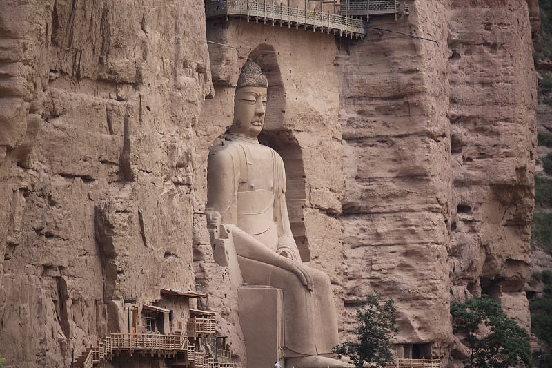 The Bingling Temple houses many sculptures, built around 420 AD, in Gansu Province. /CFP