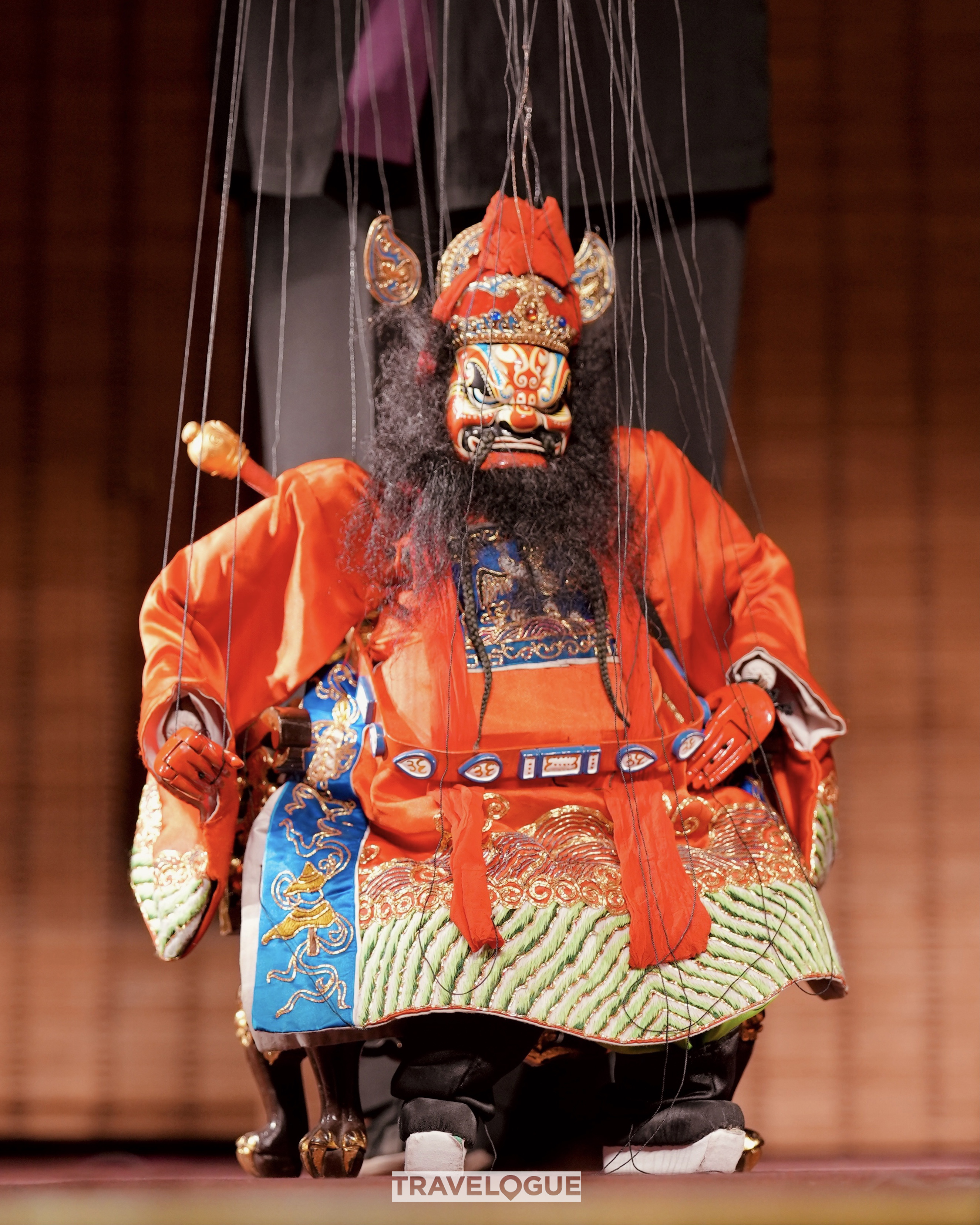 A detail of an intricate costume of a puppet in Quanzhou, Fujian Province. /CGTN