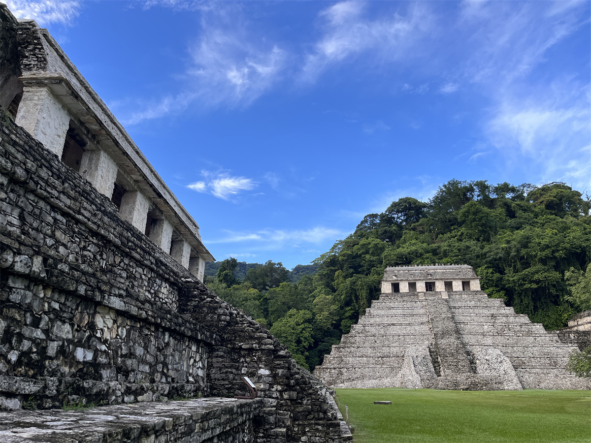 A glimpse of the Mayan ruins in Palenque, Mexico. /CGTN