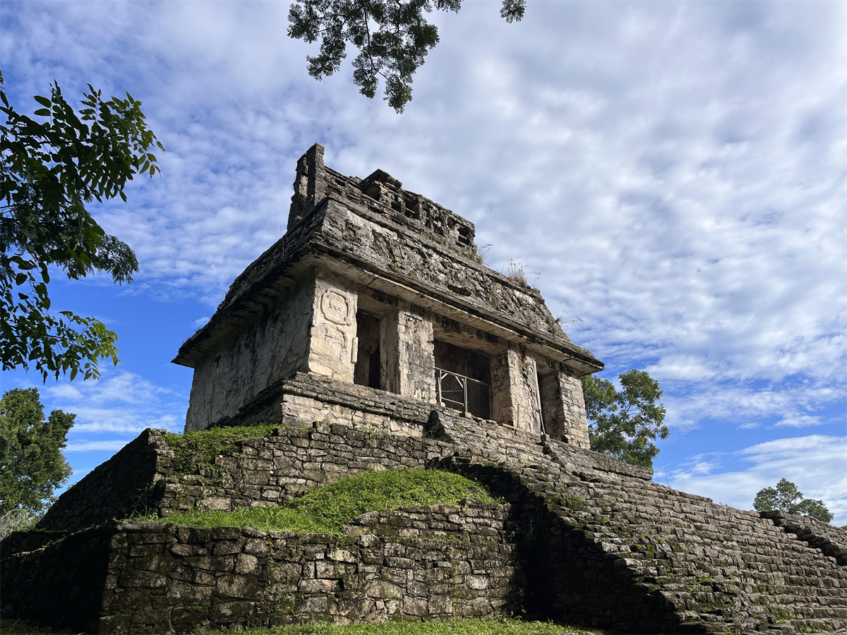 A glimpse of the Mayan ruins in Palenque, Mexico. /CGTN