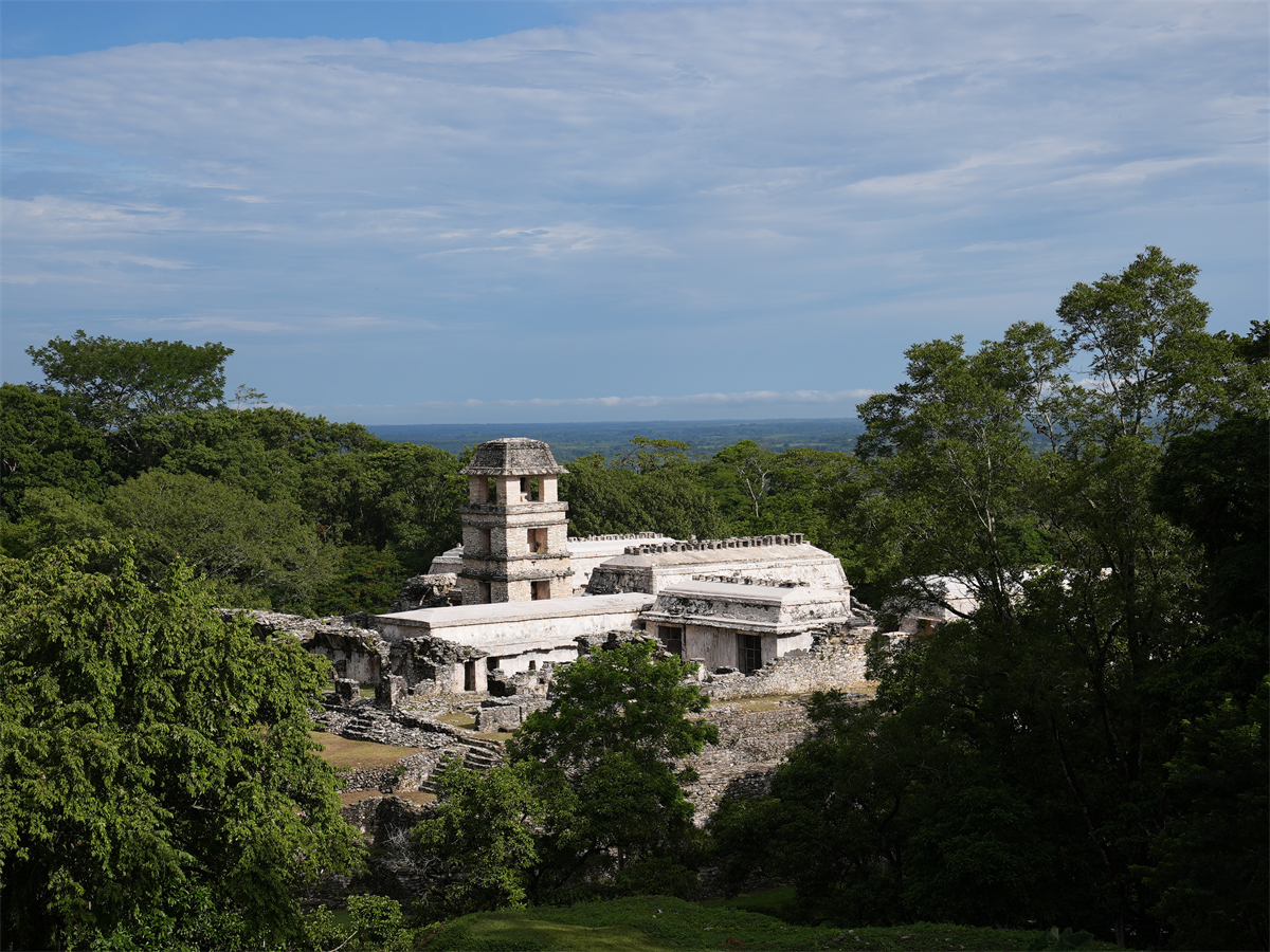 A glimpse of the Mayan ruins in Palenque, Mexico. /CGTN