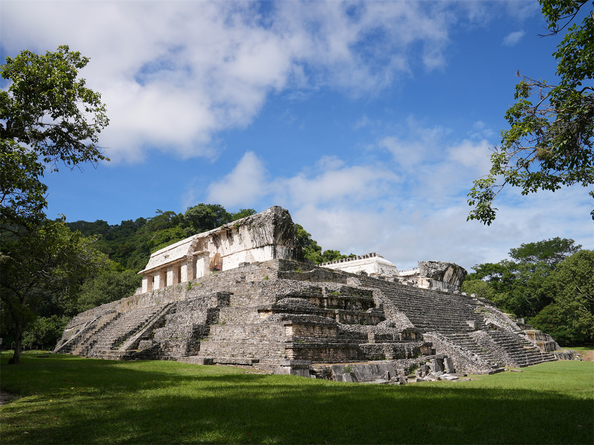 A glimpse of the Mayan ruins in Palenque, Mexico. /CGTN