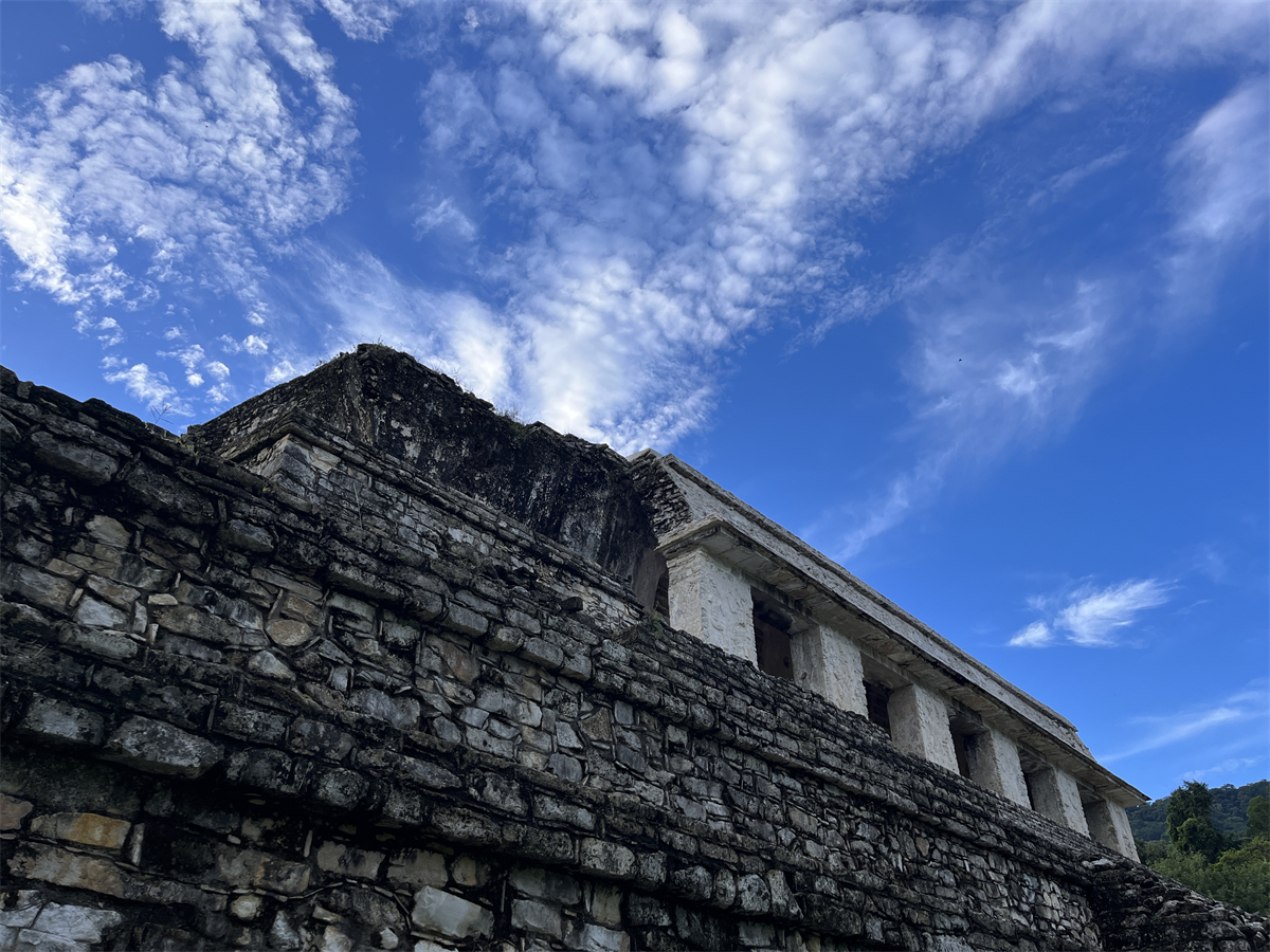 A glimpse of the Mayan ruins in Palenque, Mexico. /CGTN