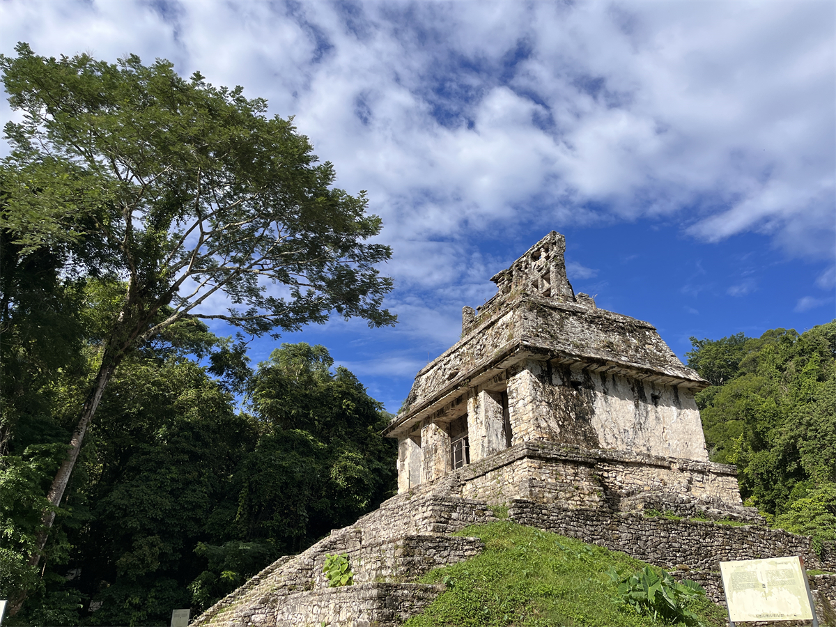 A glimpse of the Mayan ruins in Palenque, Mexico. /CGTN