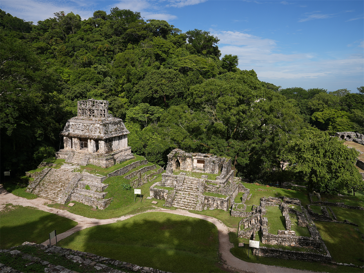 A glimpse of the Mayan ruins in Palenque, Mexico. /CGTN