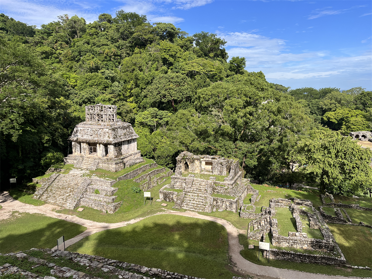 A glimpse of the Mayan ruins in Palenque, Mexico. /CGTN