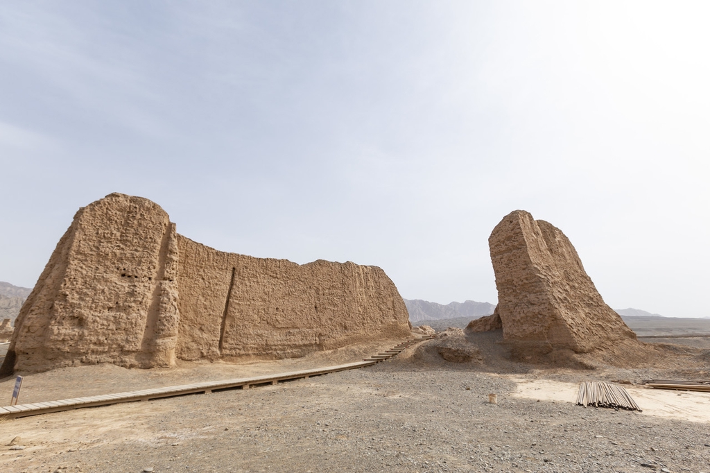 A file photo shows sections of the Subash Buddhist Ruins in Kucha City, Xinjiang Uygur Autonomous Region. /IC