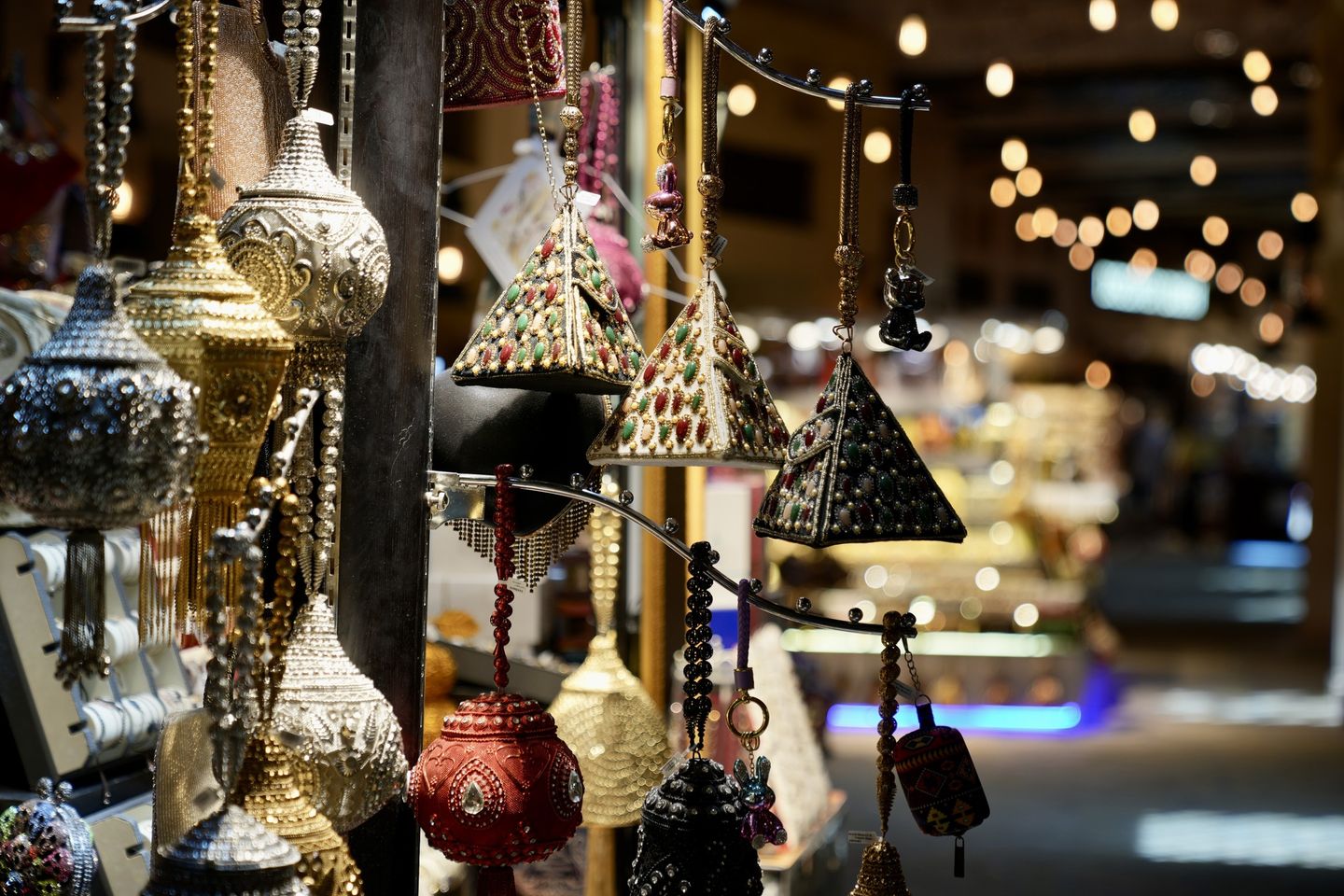 A photo taken on September 3, 2023 shows products on sale at the Souk Madinat Jumeirah in Dubai, United Arab Emirates. /CGTN