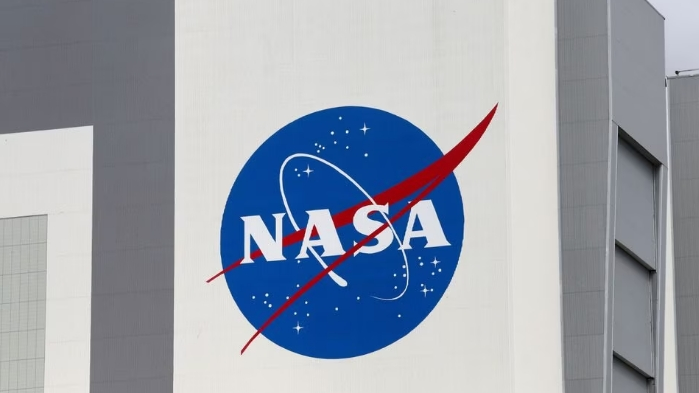 The NASA logo is seen at Kennedy Space Center in Cape Canaveral, Florida, U.S., April 16, 2021. /CFP
