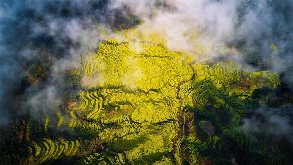 An aerial view of a landscape of terraced fields in Wuyuan County, Shangrao City, Jiangxi Province. /File Photo: CFP