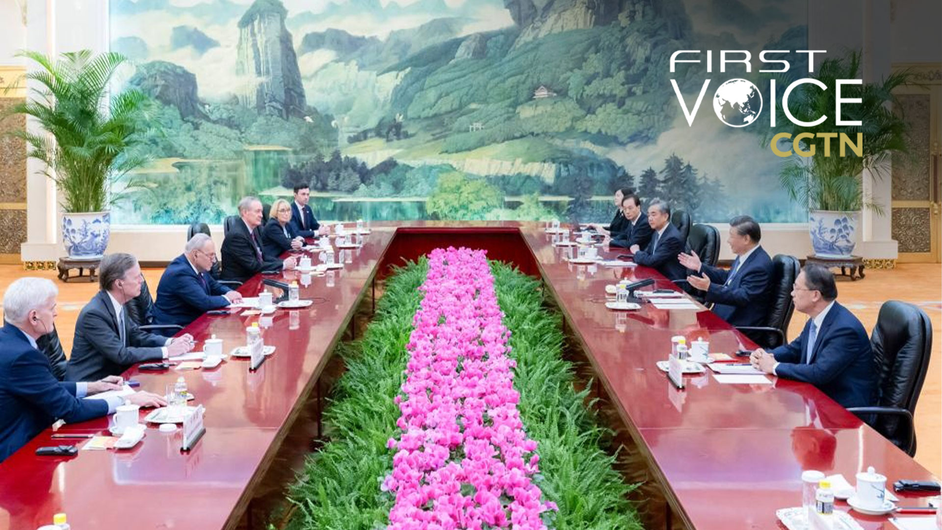 Chinese President Xi Jinping meets with a U.S. congressional delegation led by Senate Majority Leader Chuck Schumer at the Great Hall of the People in Beijing, capital of China, October 9, 2023. /Xinhua