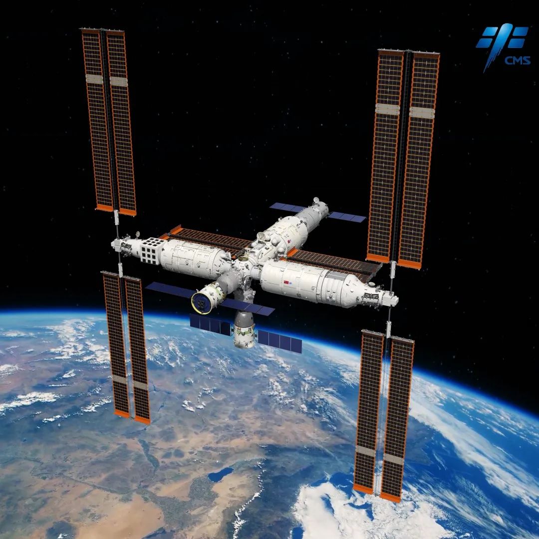 The T-shaped structure of China's space station. /via China Manned Space Agency