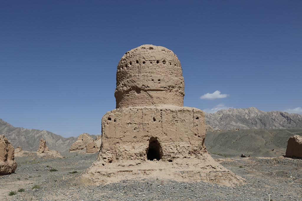 A photo taken on September 5, 2023 shows the Subash Buddhist Ruins in Kucha, northwest China's Xinjiang Uygur Autonomous Region./CFP