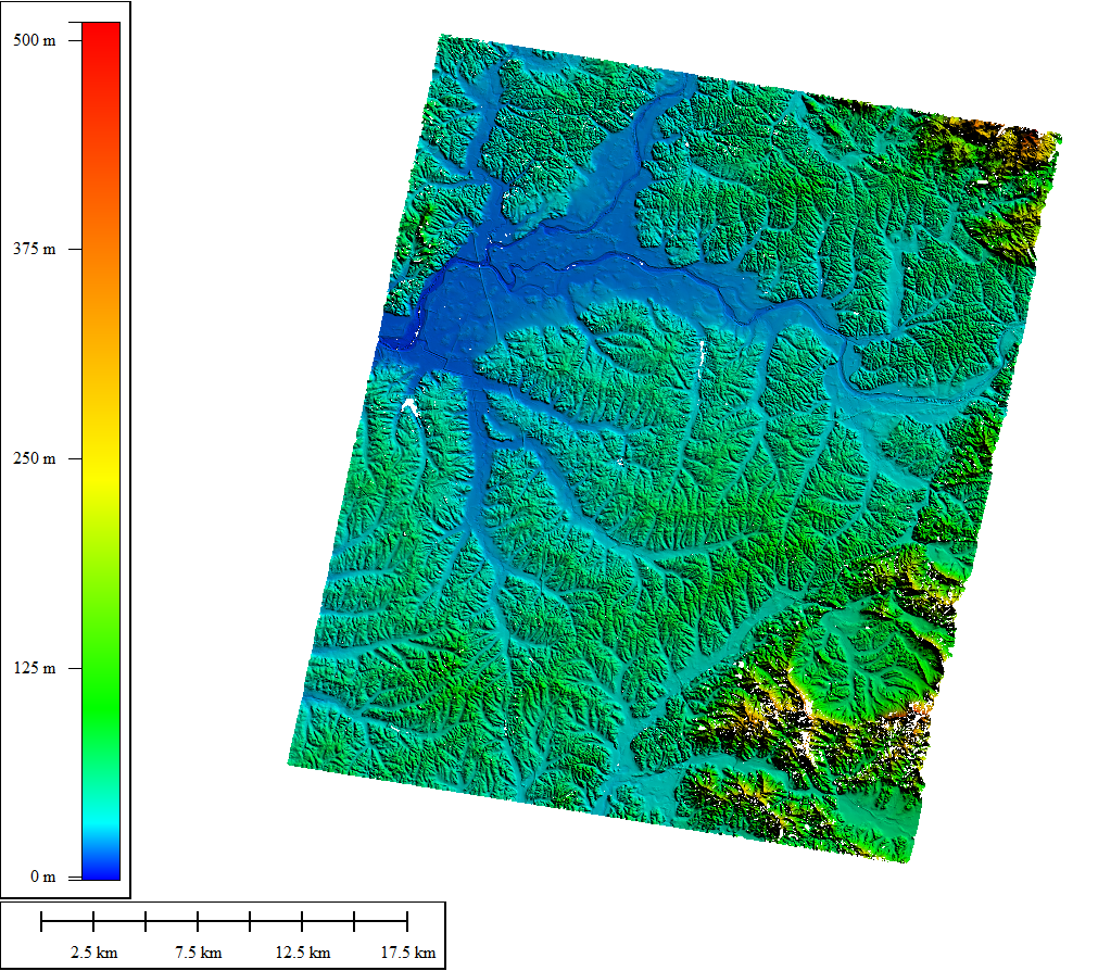 High-precision digital mapping of an area in Yueyang, Hunan Province. /Aerospace Information Research Institute