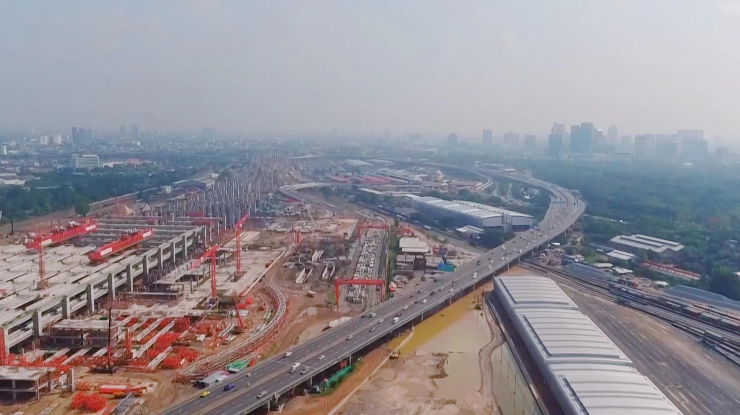 First phase of China-Thailand high-speed railway bridge completed, July 2022. /CGTN