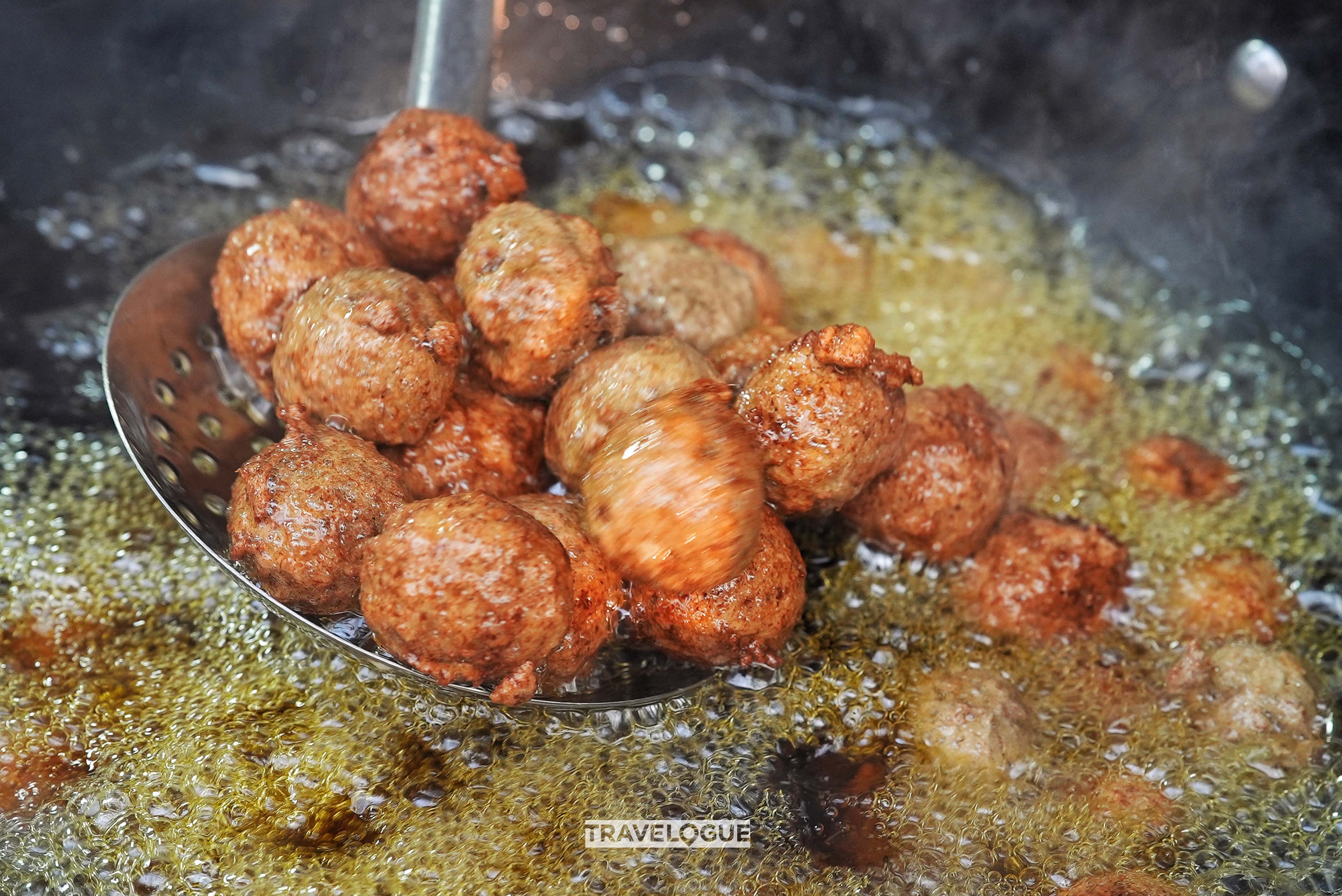 A dish of deep-fried meatballs from Xi'an, Shaanxi Province /CGTN