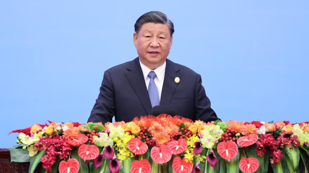Chinese President Xi Jinping attends the opening ceremony of the third Belt and Road Forum for International Cooperation and delivers a keynote speech at the Great Hall of the People in Beijing, capital of China, October 18, 2023. /Xinhua