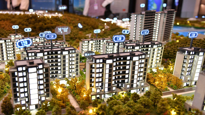 A model of some newly built residential condos in Zhangzhou, Fujian Province, China, March 27, 2023. /CFP