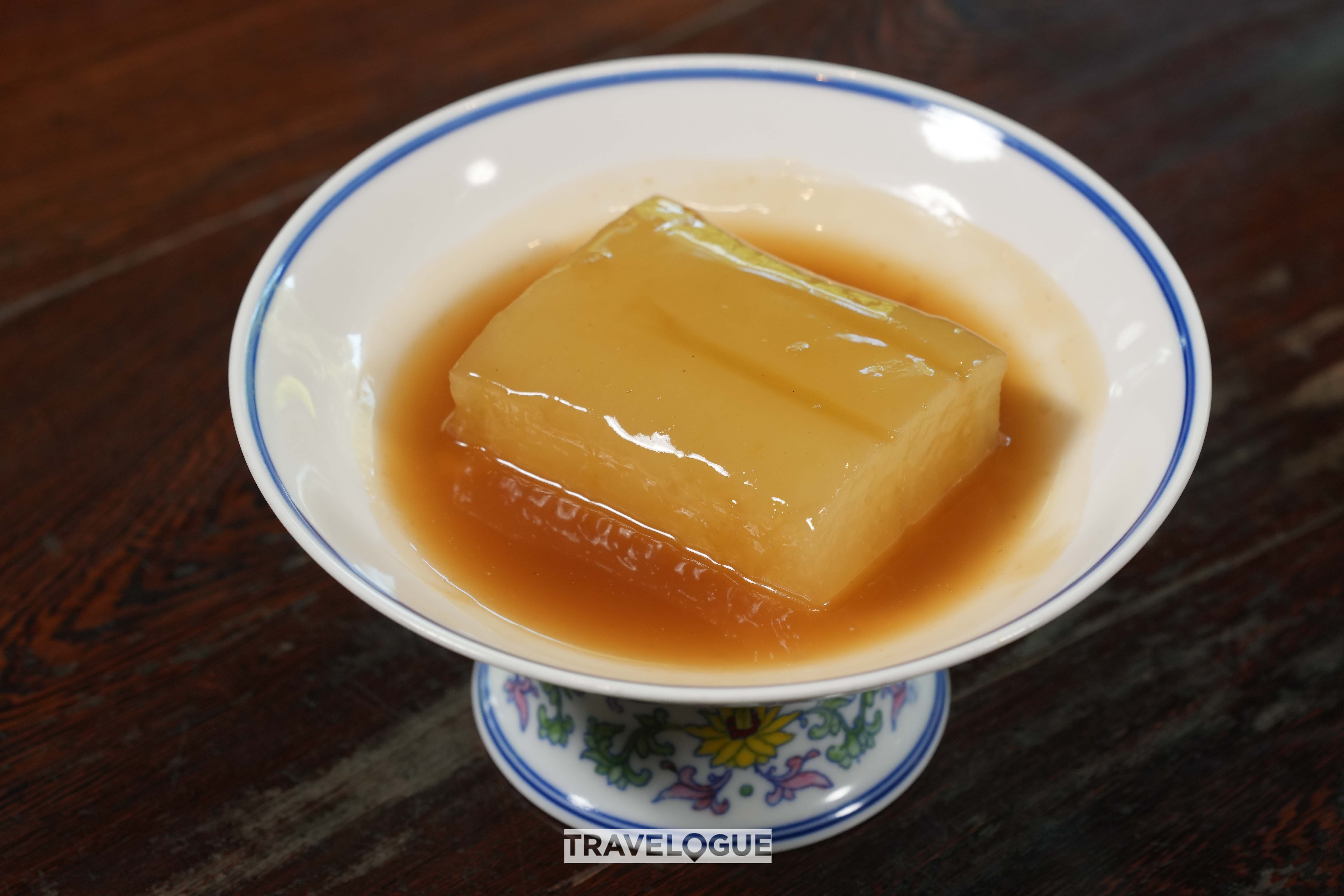 A dish of winter melon is served at the Dragon Well Manor in east China's Hangzhou. /CGTN