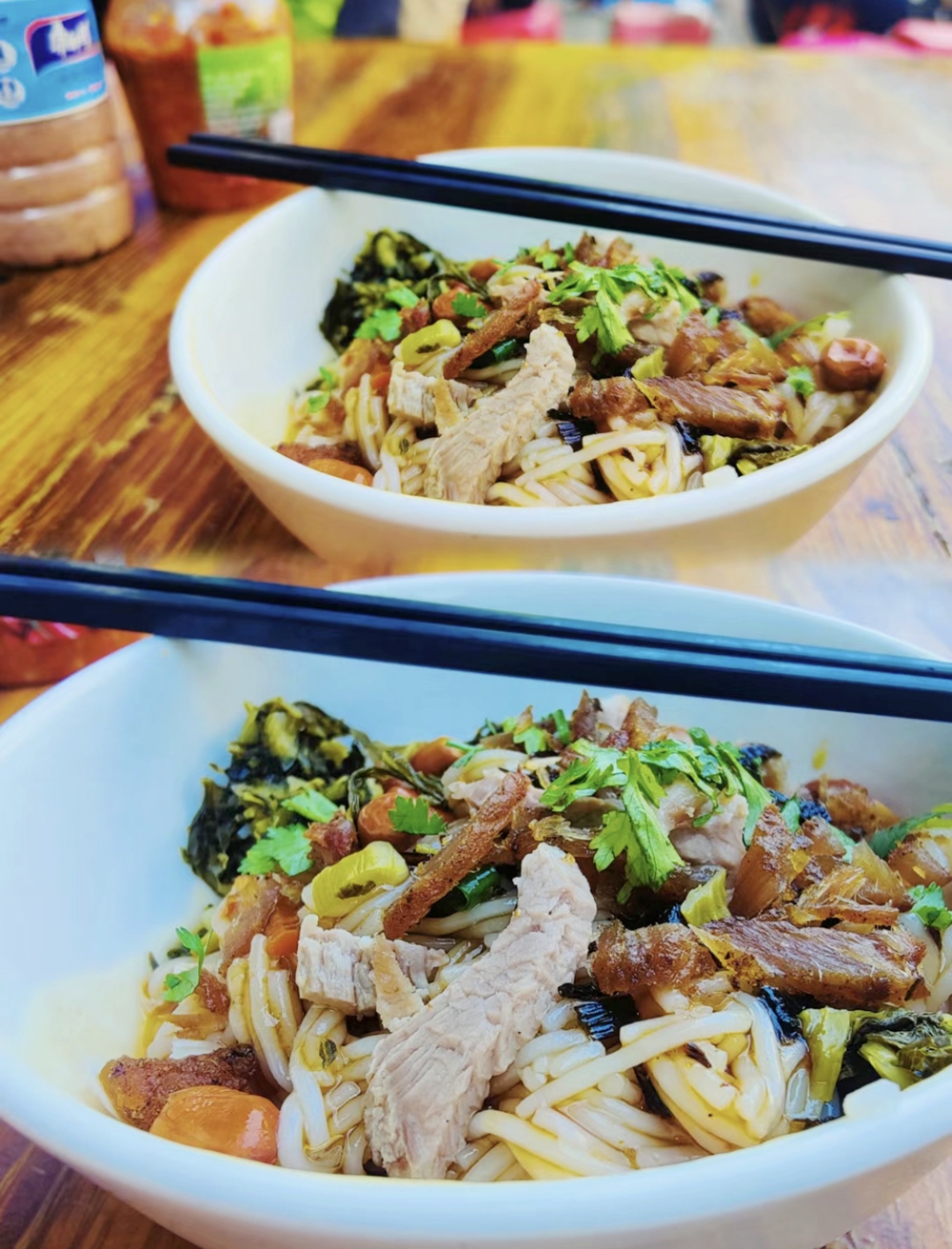 Shishan Rice Noodles is a popular dish in Haikou, south China's Hainan Province. /Photo provided to CGTN