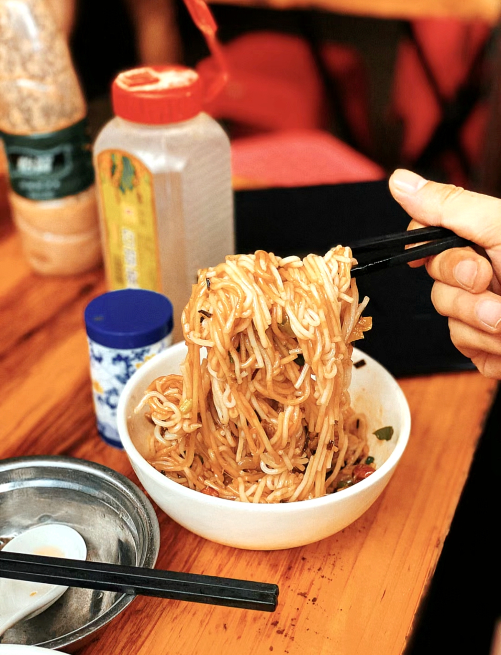 Shishan Rice Noodles is a popular dish in Haikou, south China's Hainan Province. /Photo provided to CGTN