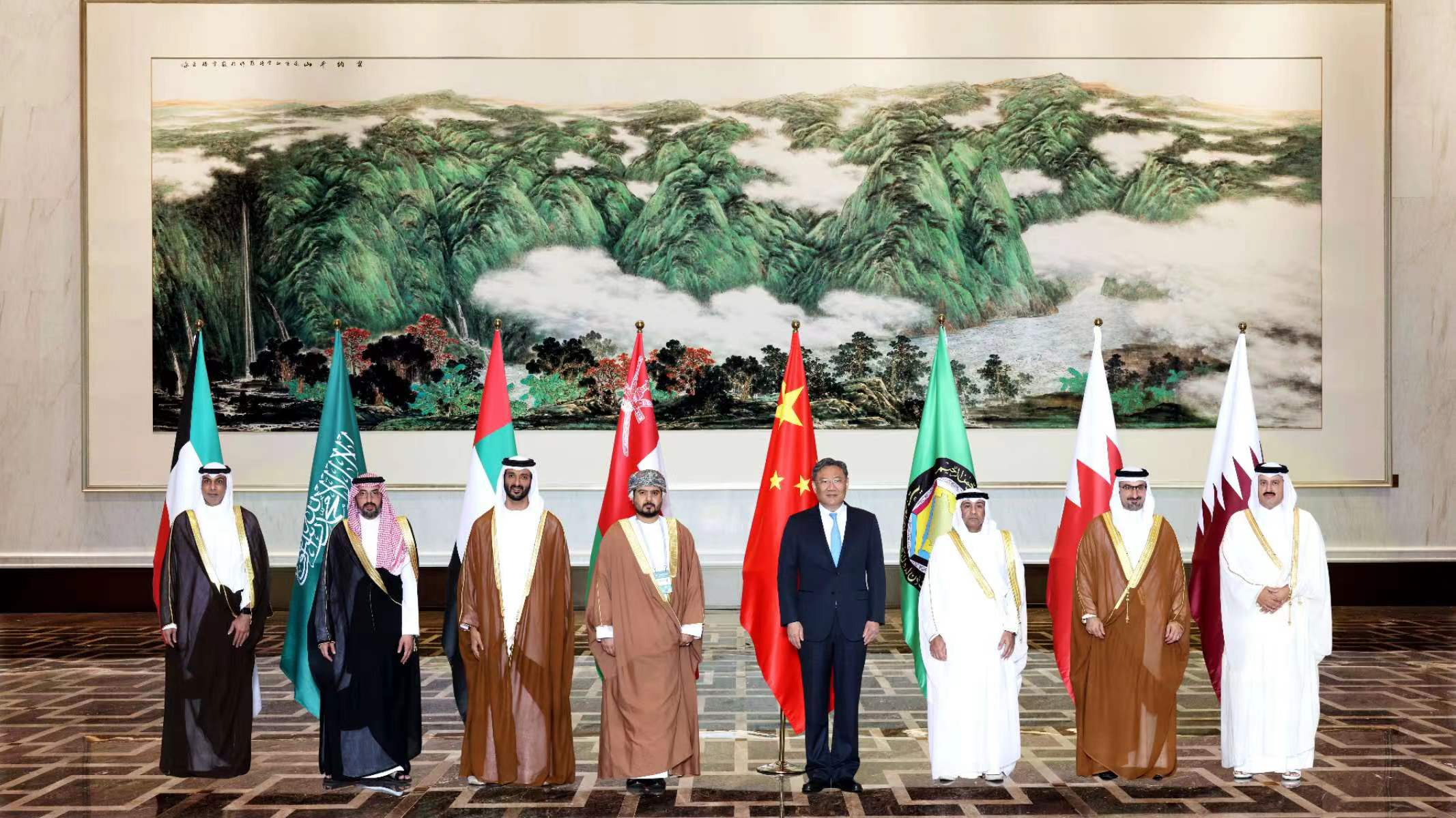 A meeting of the economic and trade ministers of China and the six member states of the Gulf Cooperation Council is held in Guangzhou, south China's Guangdong Province, October 22, 2023. /Chinese Commerce Ministry