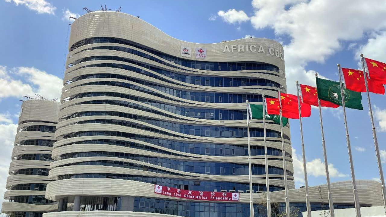 China-aid African Center for Disease Control (CDC) Headquarters Building Project (Phase I) is a milestone project in China-Africa public health cooperation that reflects a blossoming China-Africa relationship. /CGTN