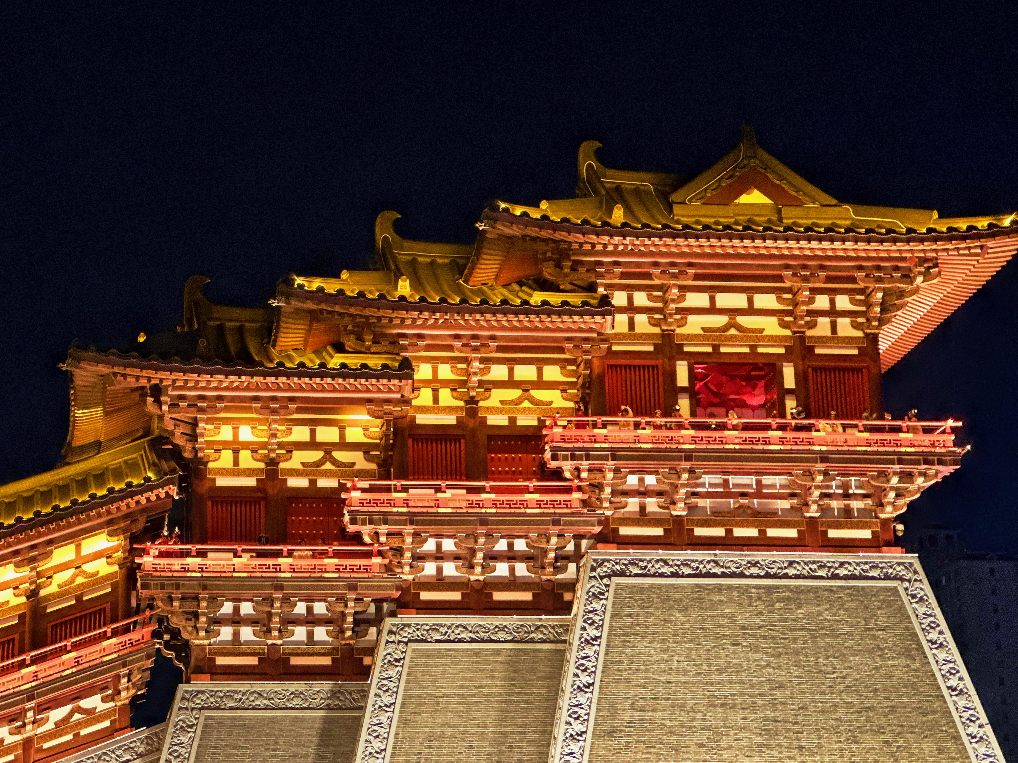 A view of the Yingtianmen Site Museum at the National Archaeological Site Park of Sui-Tang Luoyang City in central China's Henan Province, October 14, 2023. /CGTN