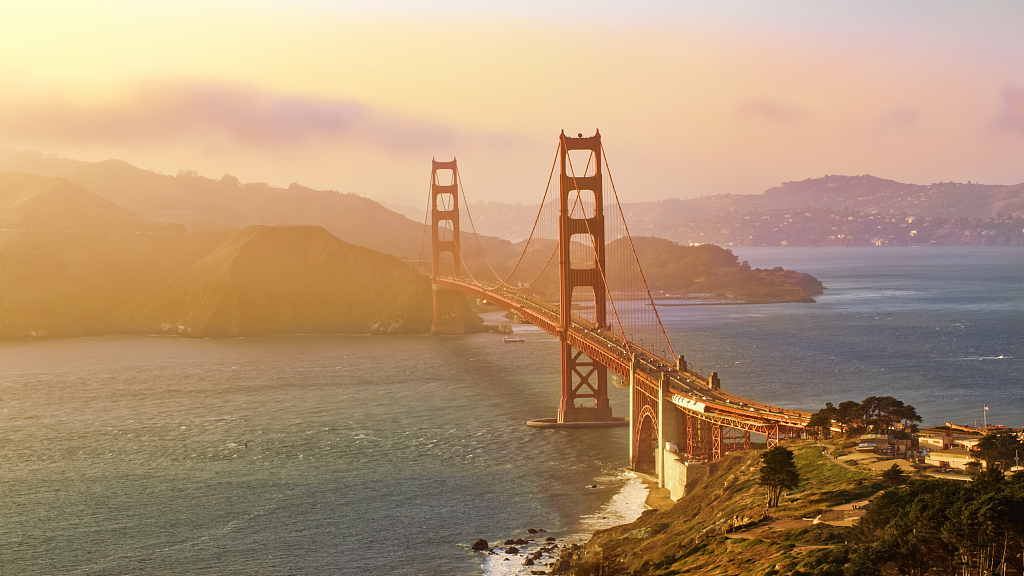 An undated photo shows the Golden Gate Bridge in San Francisco, United States. /CFP