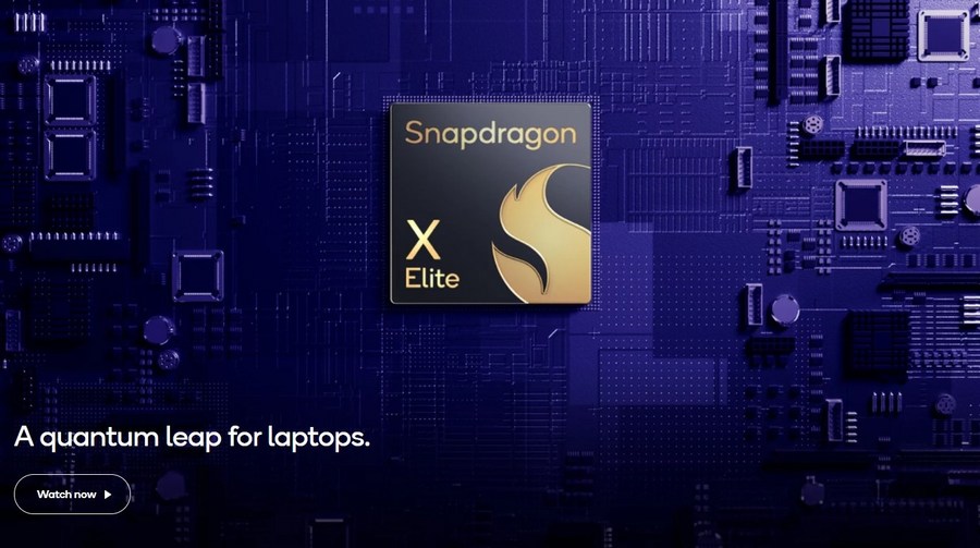 This photo is posted on the website of U.S. leading chip manufacturer Qualcomm to highlight its latest product of Snapdragon X Elite, a PC platform which outpaces competing laptop central processing unit (CPUs) and sets a new bar in AI performance. /Qualcomm