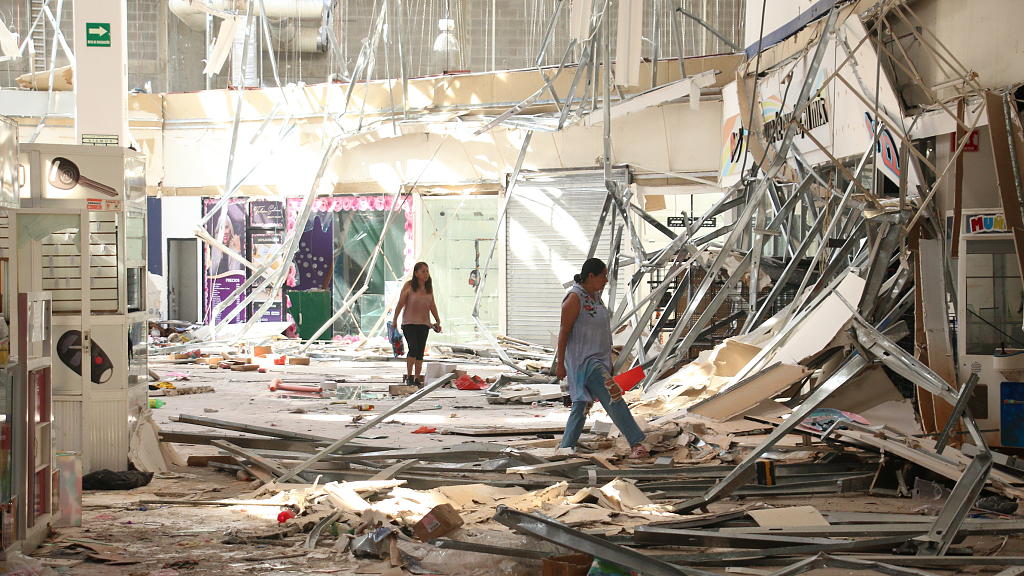 A view of damage after the passage of Hurricane Otis hit Guerrero, Mexico on October 27, 2023. /CFP
