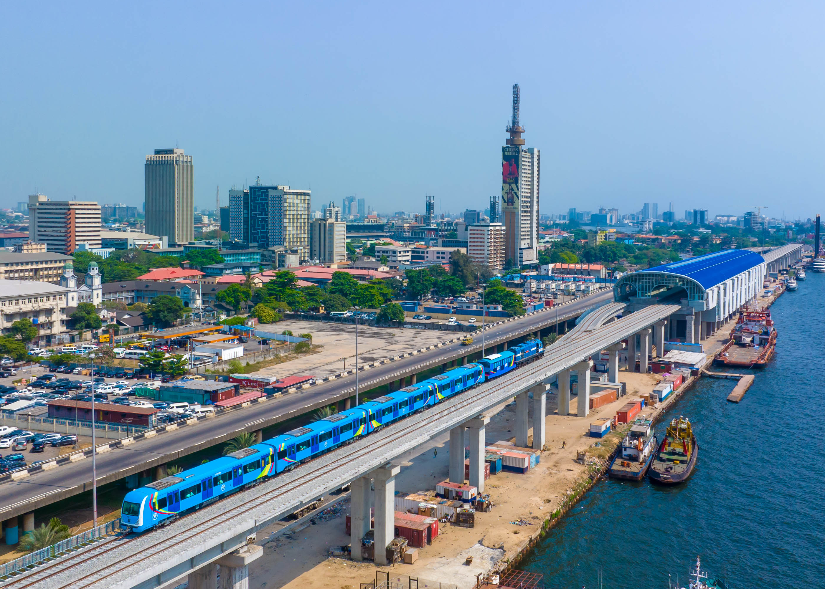 West Africa's first light rail network, built by a Chinese company CCECC, opens in Lagos, Nigeria. December 21, 2022. /CGTN
