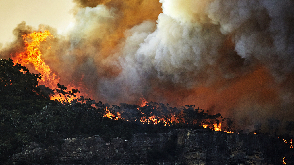 A wildfire in New South Wales, Australia. /CFP