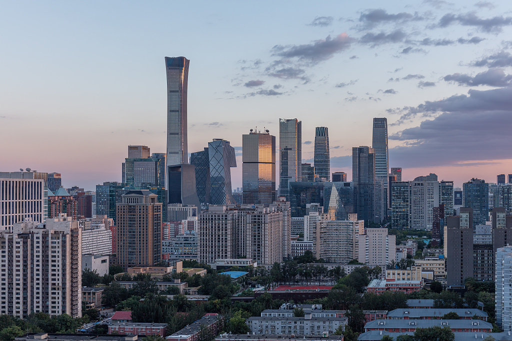 Skyscrapers in Beijing's CBD, October 8, 2023./CFP