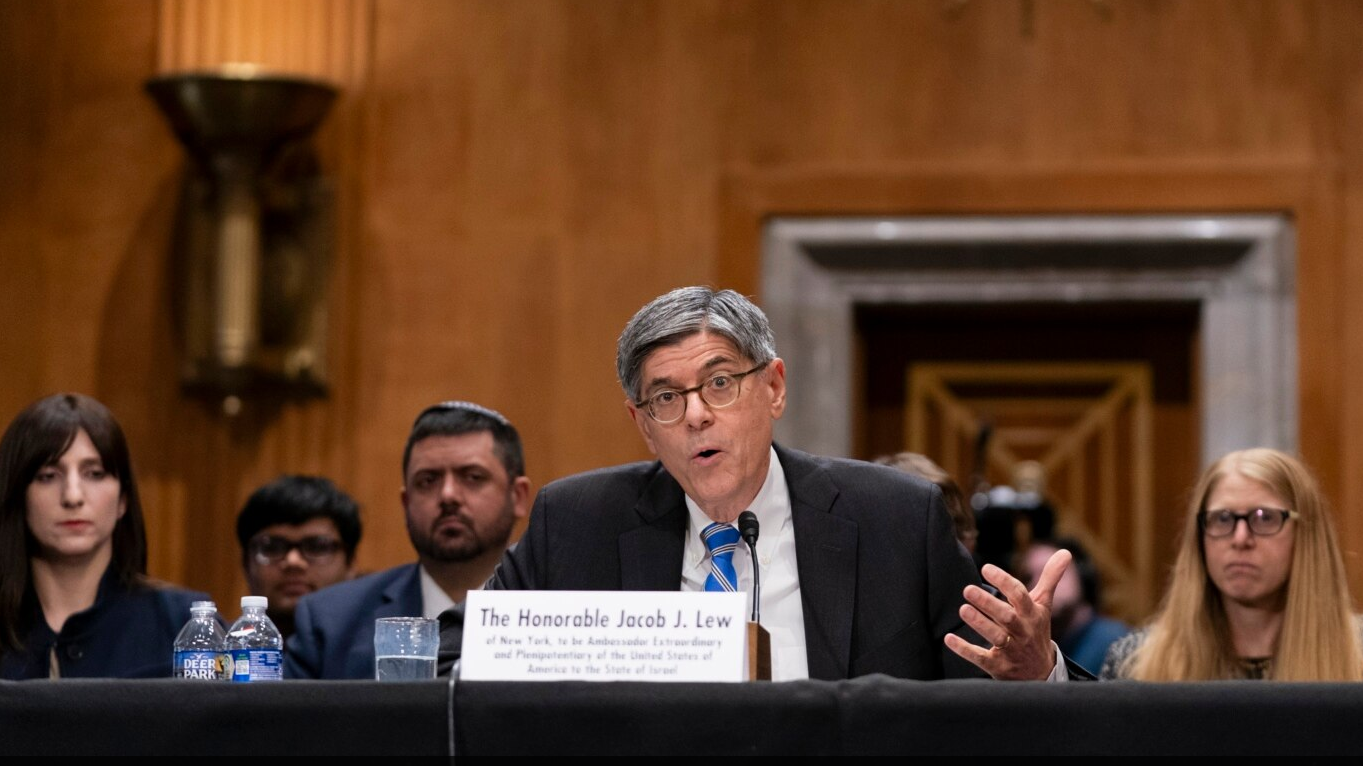 Jacob Lew (C) testifies during a Senate Foreign Relations Committee hearing to examine his nomination as Ambassador to the State of Israel in Washington, D.C., U.S., October 18, 2023. /AP