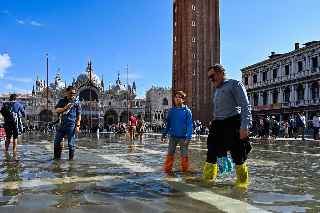 Venice has been repeatedly threatened by sea levels up to 1.54 meters above normal levels. /CFP
