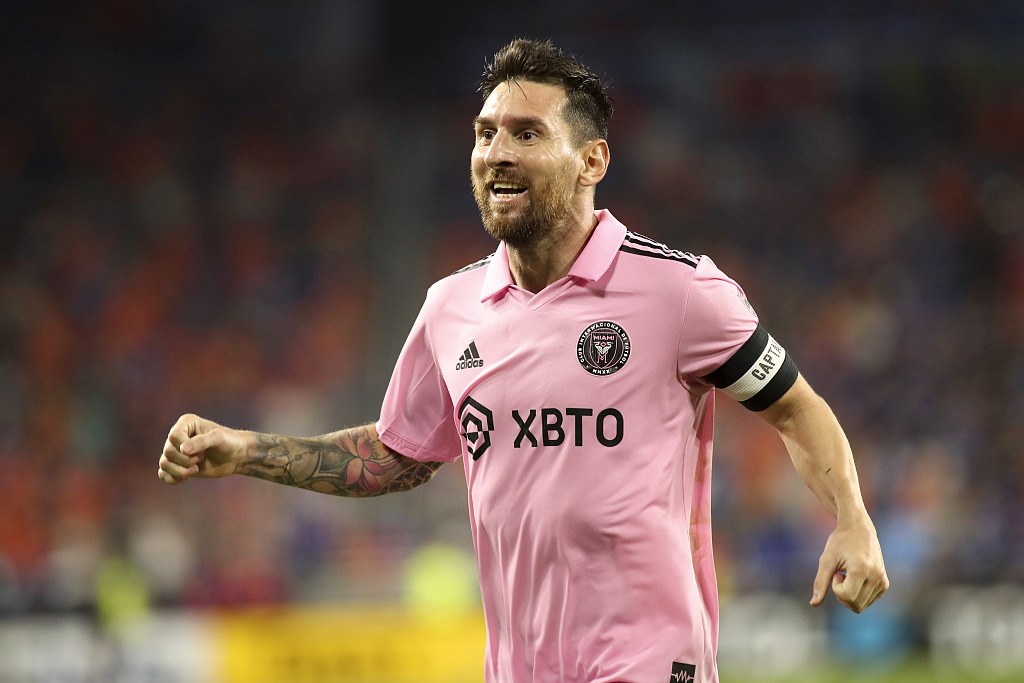 Lionel Messi during a game between FC Cincinnati and Inter Miami CF at Nippert Stadium in Cincinnati, Ohio, U.S., August 23, 2023. /CFP