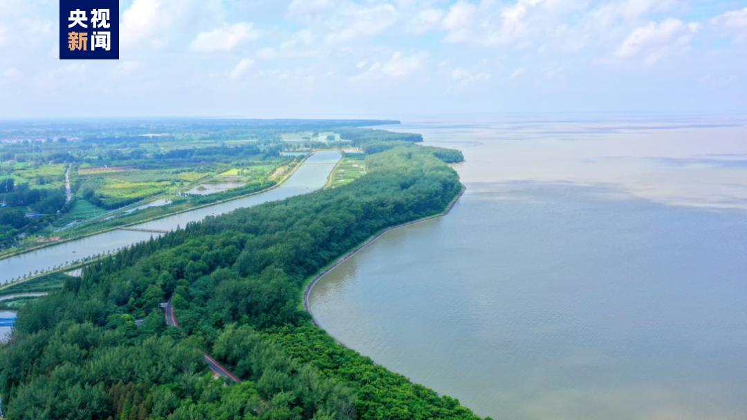 A view of the Hongze Lake Irrigation System in east China's Jiangsu Province. /CMG